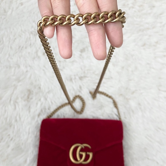✨SOLD✨ Gucci Marmont Matelasse Mini WOC - Picture 2 of 8